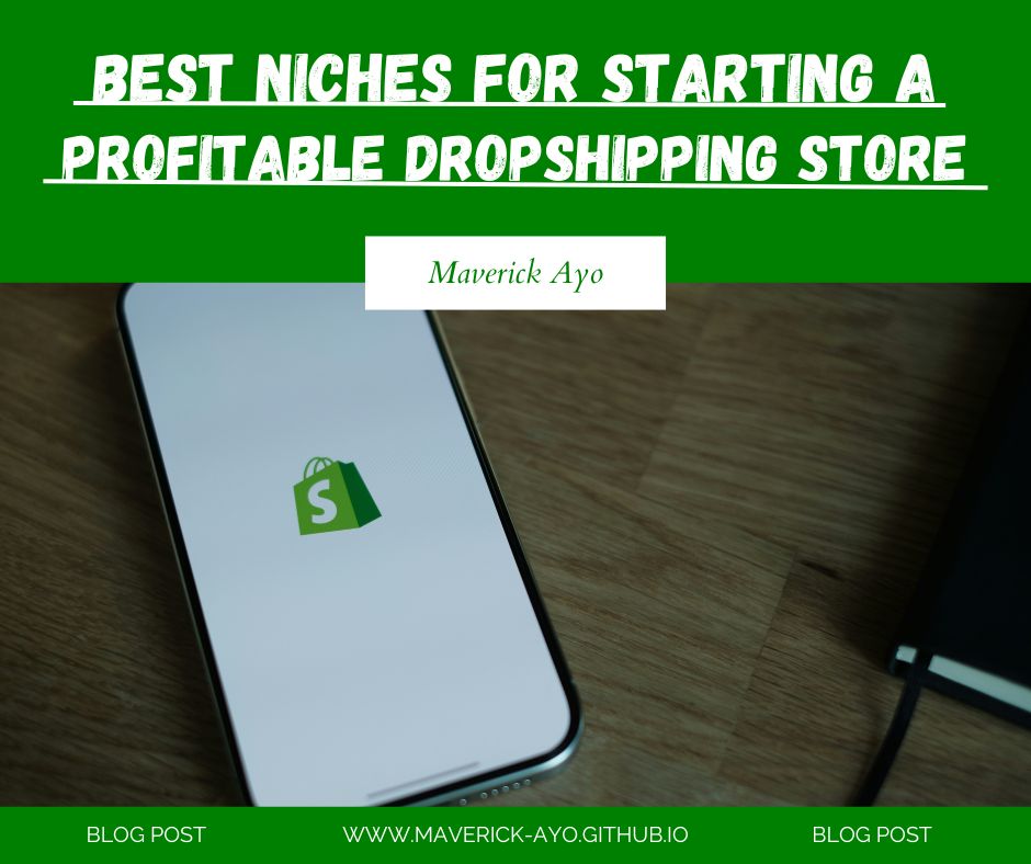 Shopify-best-selling-Niches-for-starting-a-profitable-Dropshipping-store-Maverick-Ayo